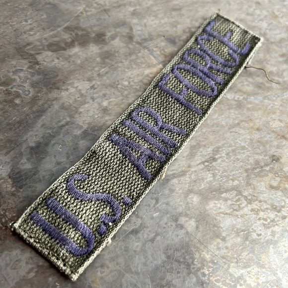 U.S. AIR FORCE embroidered tape patch - Vintage - Picture 3 of 10
